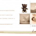 Faire-part de naissance de Lucie